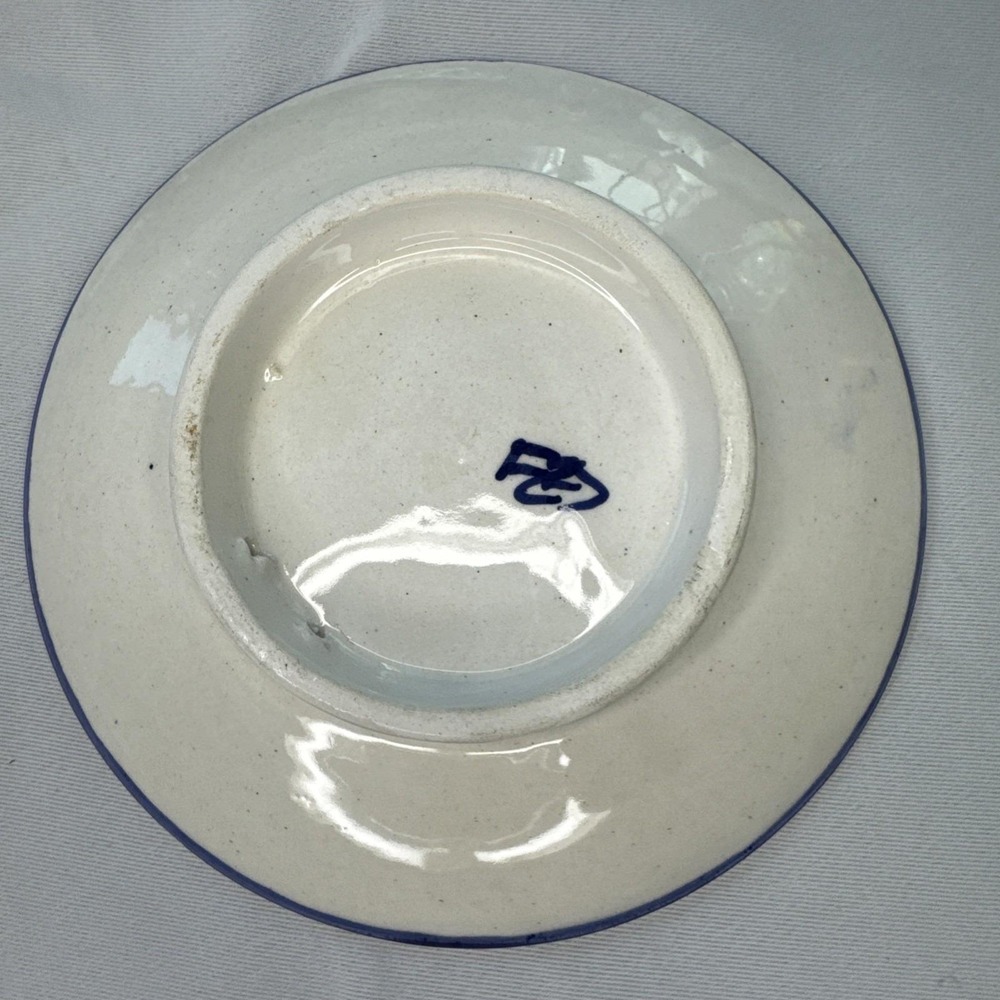 Vintage Signed FES small bowl Hand Made‎ Hand Painted Morocco 7 inch - Picture 6 of 10